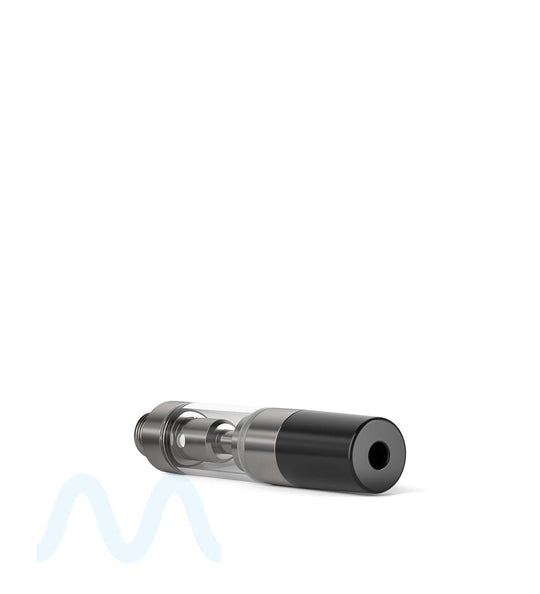 Ceramic Core Glass Vape Cartridge with Round Black Plastic Mouthpiece | 0.5mL - Press On - 1600 Count - 4