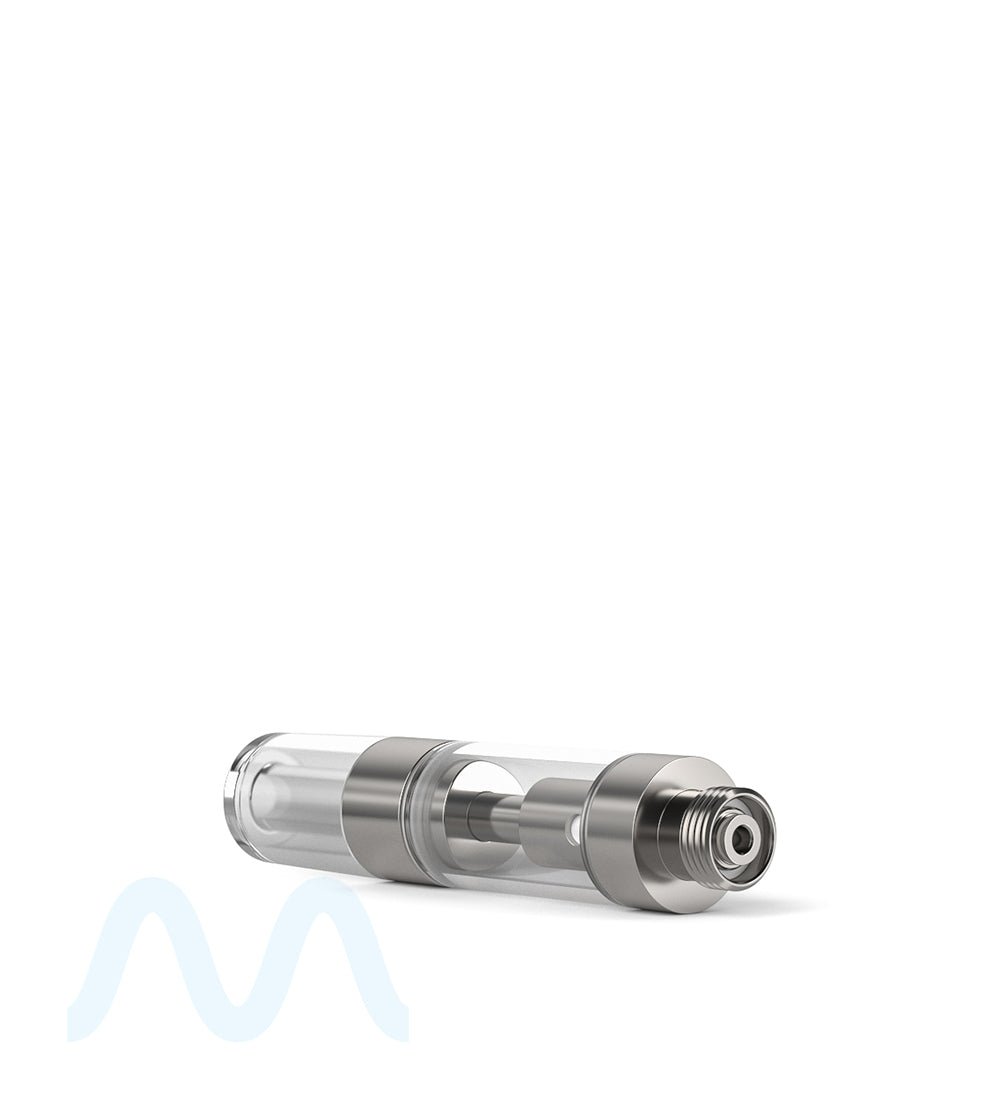 Ceramic Core Glass Vape Cartridge with Round Clear Plastic Mouthpiece | 0.5mL - Press On - 1600 Count - 3