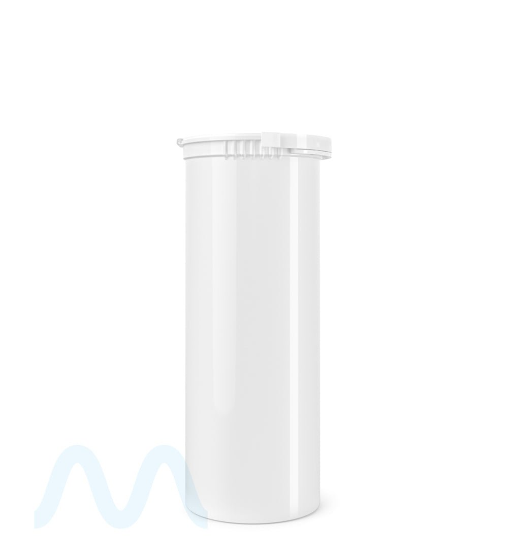 Child Resistant & Tamper Evident | Opaque White Pop Top Bottles | 60dr - 14g - 102 Count - 2