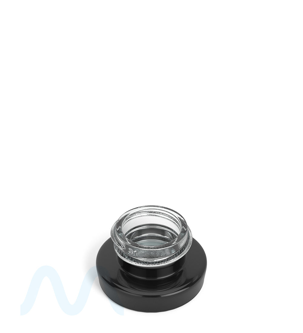 Black Glass Concentrate Containers / Silver Interior | 28mm - 5mL - 480 Count