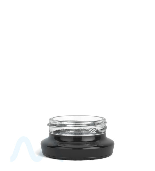 Black Glass Concentrate Containers / Silver Interior | 38mm - 9mL - 240 Count - 2