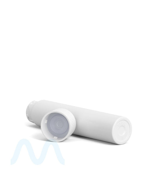 Child Resistant | Push Down & Turn Vape Cartridge Tube | 72mm - White Plastic - 1650 Count - 6