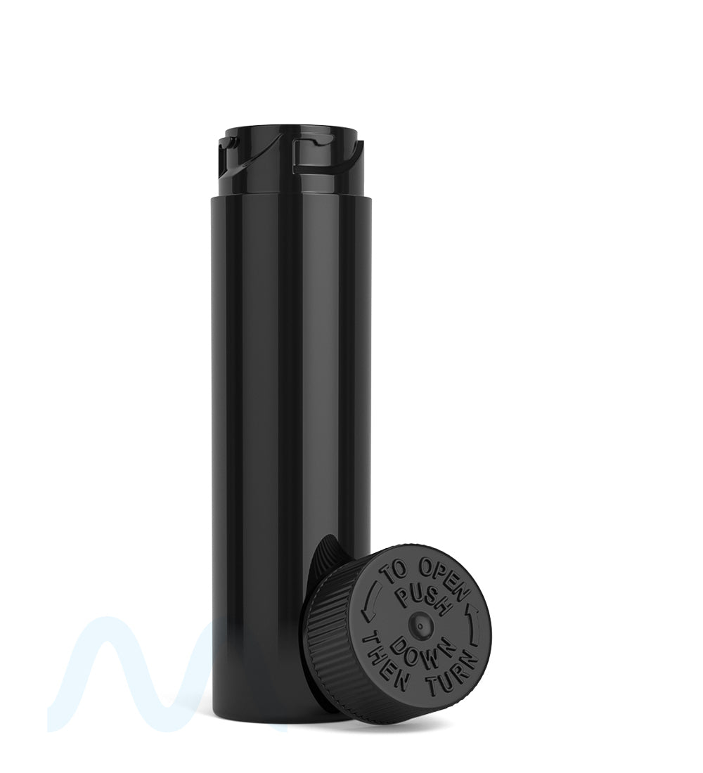 Child Resistant | Push Down & Turn Vape Cartridge Tube | 90mm - Black - 500 Count - 3