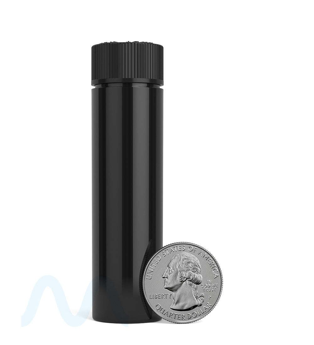 Child Resistant | Push Down & Turn Vape Cartridge Tube | 90mm - Black - 500 Count - 8