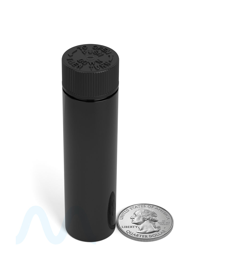 Child Resistant | Push Down & Turn Vape Cartridge Tube | 90mm - Black - 500 Count - 9