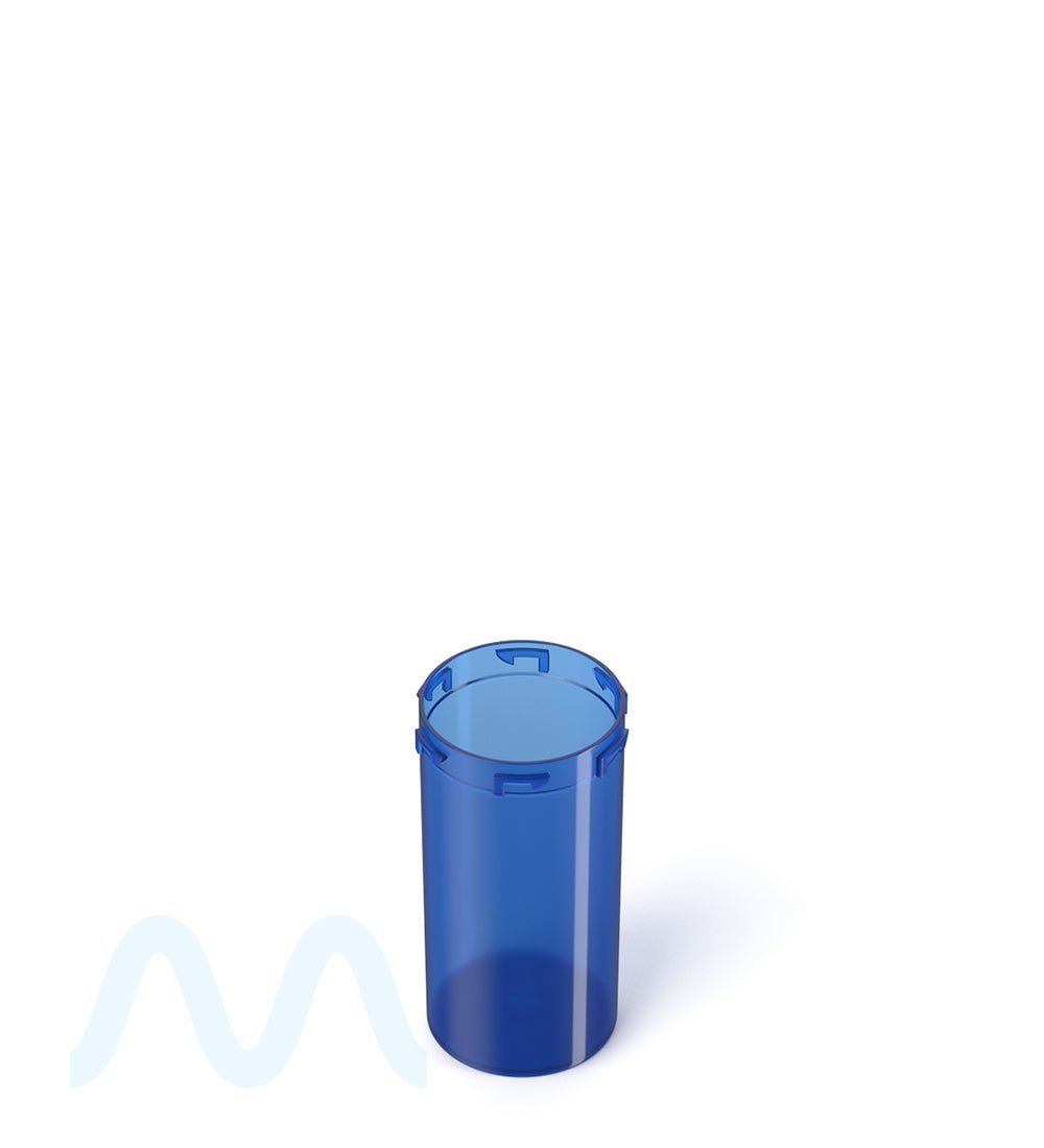 Child Resistant | Transparent Blue Veterinary Push Down & Turn Cap Vial | 13dr - 310 Count - 2