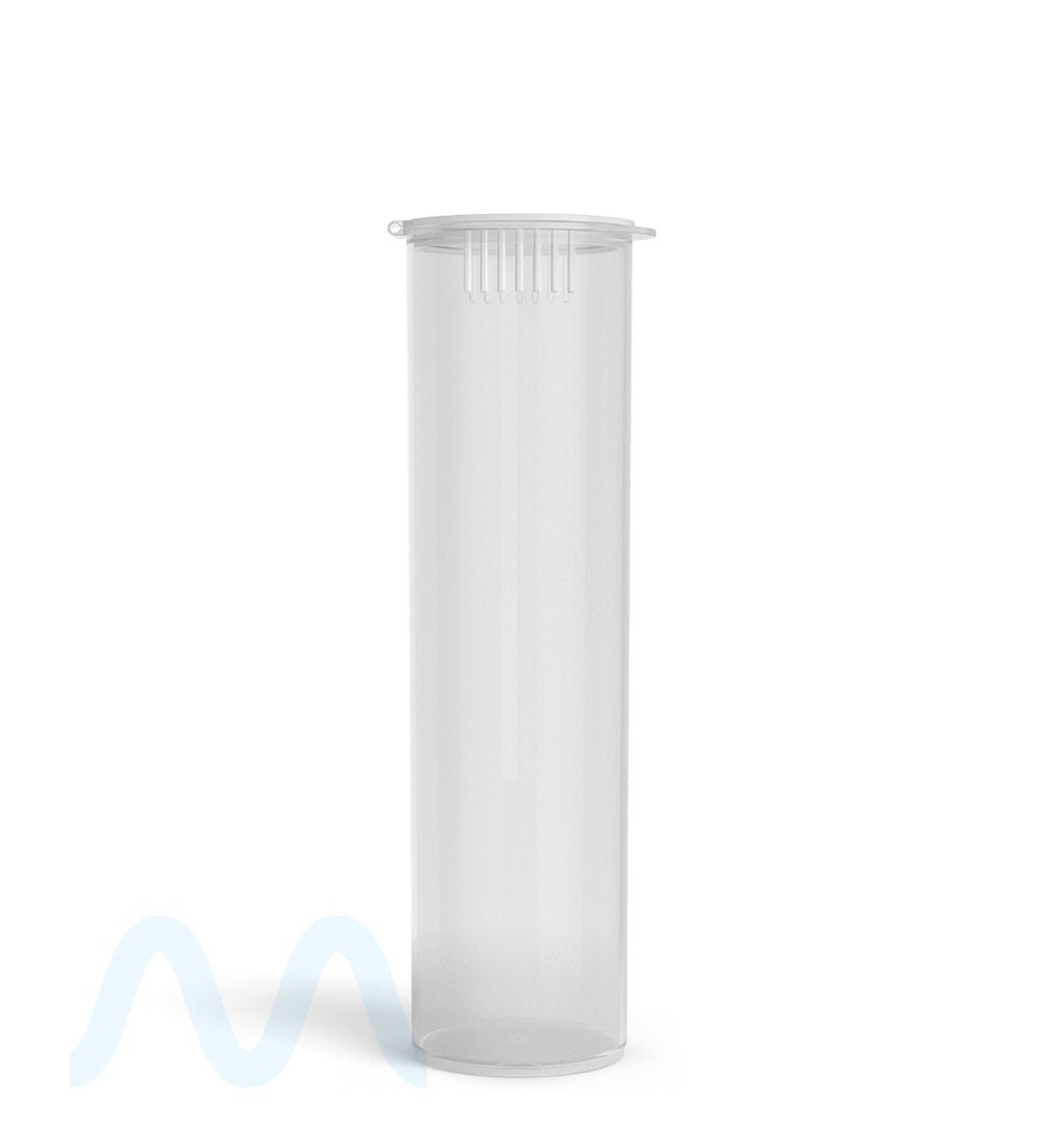 Child Resistant King Size Pop Top Wide Multi - Joint Plastic Pre - Roll PCR Tubes | 116mm - Clear | Sample - 2