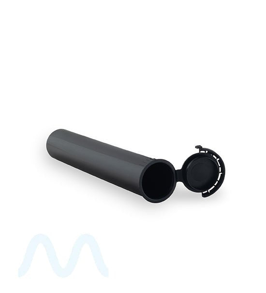 Child Resistant & Tamper Evident | Pop Top Plastic Pre-Roll Tubes | 116mm - Black - 1000 Count - 3