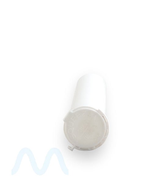 Child Resistant & Tamper Evident | Pop Top Plastic Pre-Roll Tubes | 116mm - White - 1000 Count - 4
