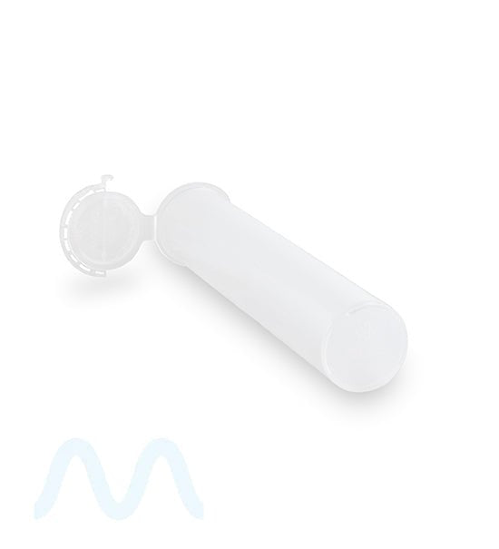 Child Resistant & Tamper Evident | Pop Top Plastic Pre-Roll Tubes | 116mm - Clear - 1000 Count - 3