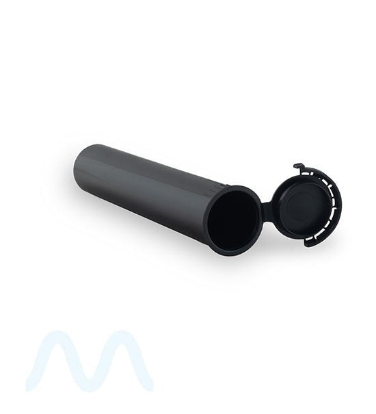 Child Resistant & Tamper Evident | Pop Top Plastic Pre-Roll Tubes | 98mm - Black - 1000 Count - 4