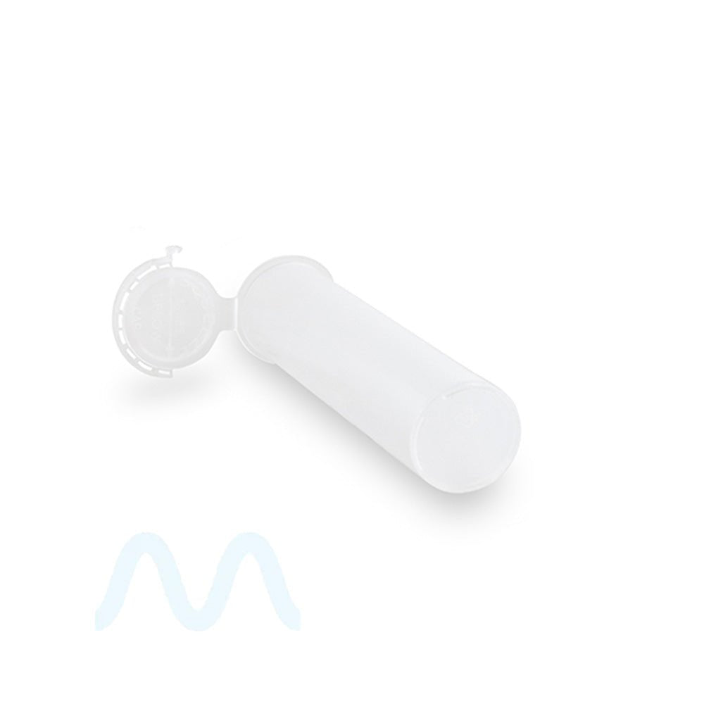 Child Resistant & Tamper Evident | Pop Top Plastic Pre-Roll Tubes | 98mm - Clear - 1000 Count - 3