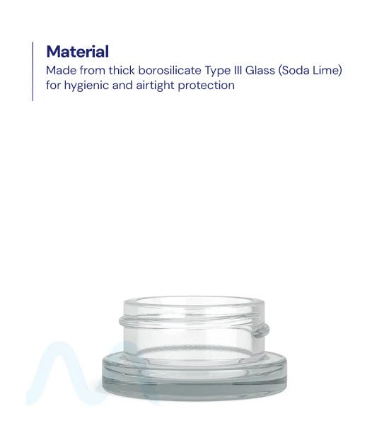 Clear Glass Concentrate Containers | 38mm - 9mL - 320 Count - 1