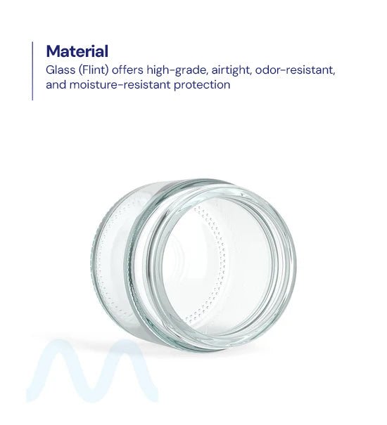 Straight Sided Clear Glass Jars | 50mm - 2oz - 200 Count - 2