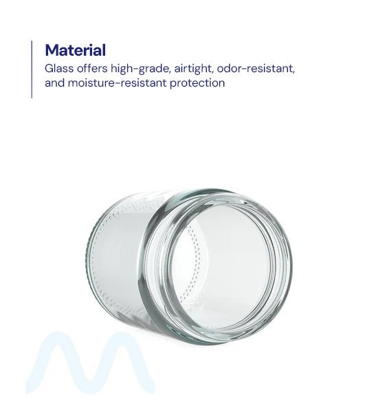 Straight Sided Clear Glass Jars | 50mm - 4oz - 100 Count - 3