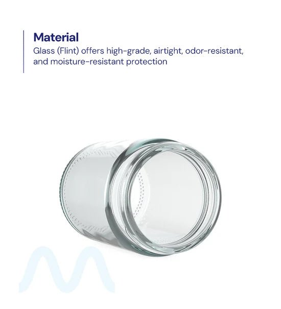 Straight Sided Clear Glass Jars | 50mm - 5oz - 100 Count - 2