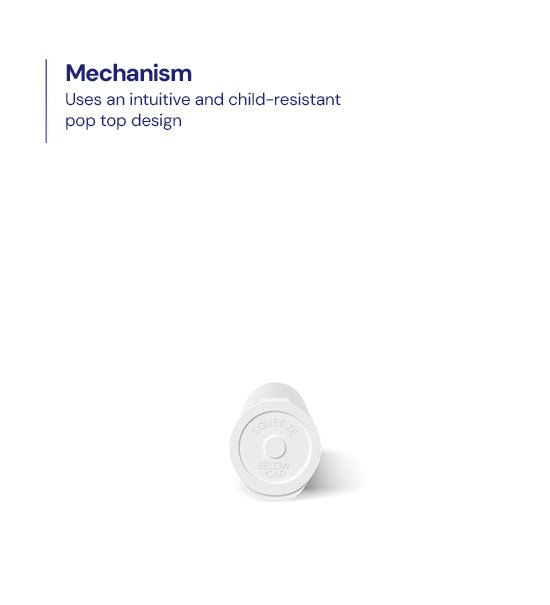 Child Resistant | King Size Pop Top Opaque Plastic Pre - Roll Tubes | 116mm - White - 1000 Count - 7