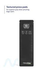 Child Resistant & Tamper Evident | Pinch N Slide 3.0 Matte Black PCR Mylar Bags | 2.4in x 7.8in - 2.5g - 250 Count