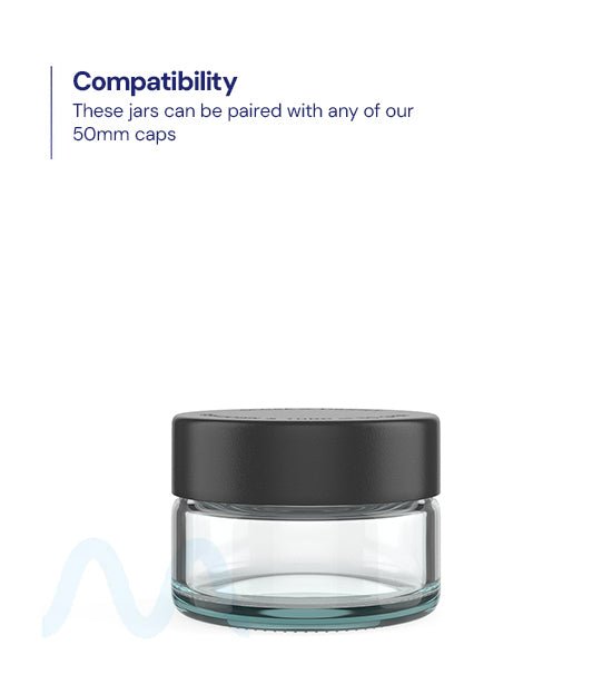 Straight Sided Clear Glass Jars | 50mm - 1oz - 200 Count - 3