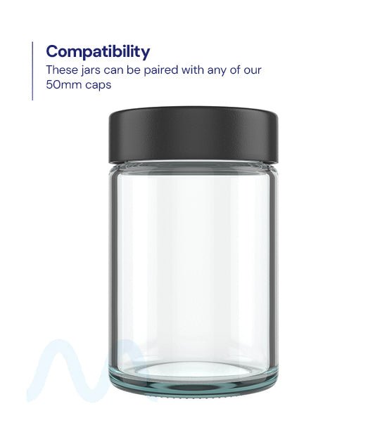 Straight Sided Clear Glass Jars | 50mm - 5oz - 100 Count - 3