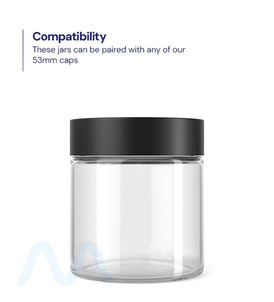 Straight Sided Clear Plastic PCR Jars | 53mm - 4oz - 100 Count - 3