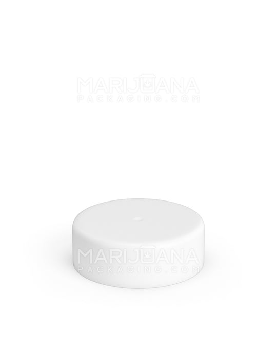 Child Resistant | Smooth Push Down & Turn Plastic No Text Caps w/ Foil Liner | 38mm - Matte White - 320 Count