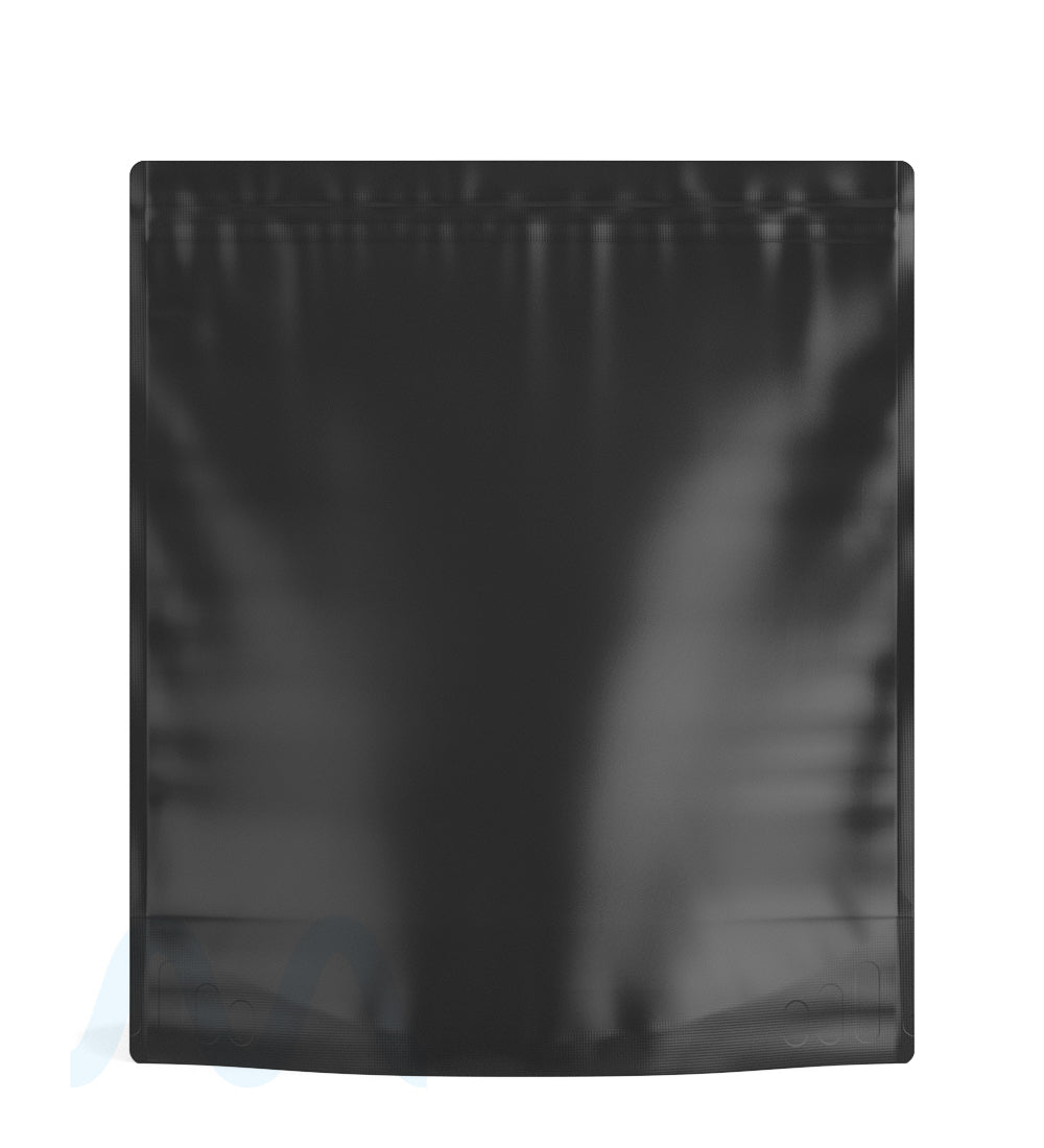 Tamper Evident | Matte Black Mylar PCR Bags (No Tear Notch) | 14.6in x 16.4in - 448g - 100 Count - 2