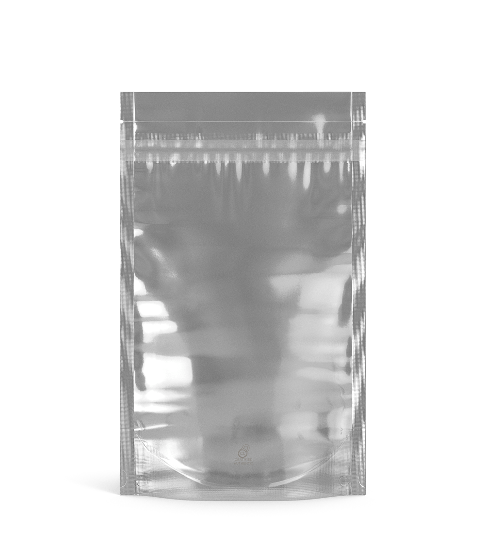 Tamper Evident | Matte Black Vista Mylar Bags (Tear Notch) | 5in x 8.1in - 14g - 1000 Count - 2