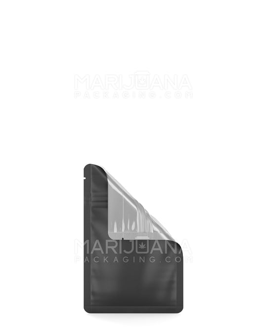 Tamper Evident Matte Black Vista Mylar Bags (Tear Notch) | 3in x 4.5in - 1g | Sample