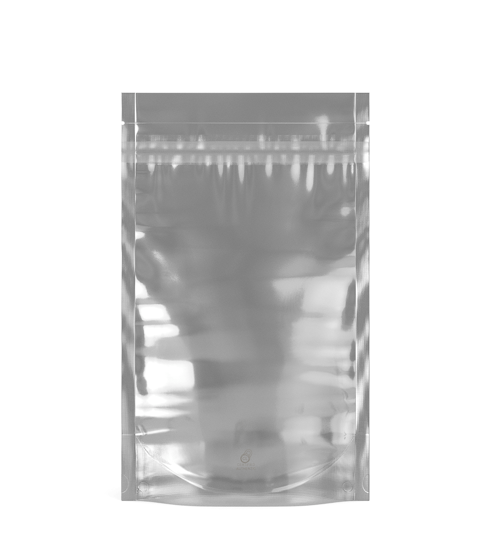 Tamper Evident | Matte White Vista Mylar Bags (Tear Notch) | 5in x 8.1in - 14g - 1000 Count - 2