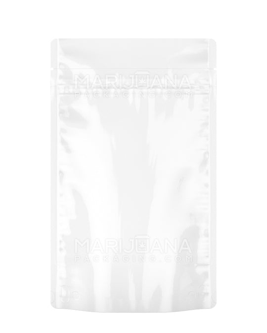 Tamper Evident | Glossy White Vista Mylar Bags (Tear Notch) | 3in x 4.5in - 1g - 1000 Count