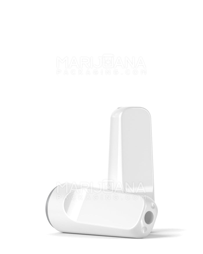 RAE | Flat Vape Mouthpiece for Arbor Press Plastic Cartridges | White Plastic - Arbor Press - 100 Count Image