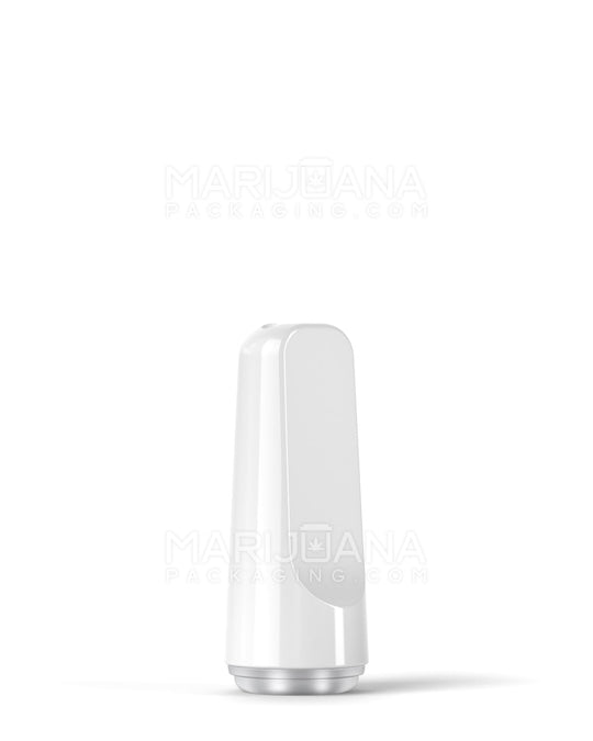 RAE | Flat Vape Mouthpiece for Screw On Plastic Cartridges | White Plastic - Screw On - 100 Count