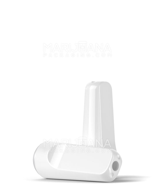 RAE | Flat Vape Mouthpiece for Screw On Plastic Cartridges | White Plastic - Screw On - 100 Count