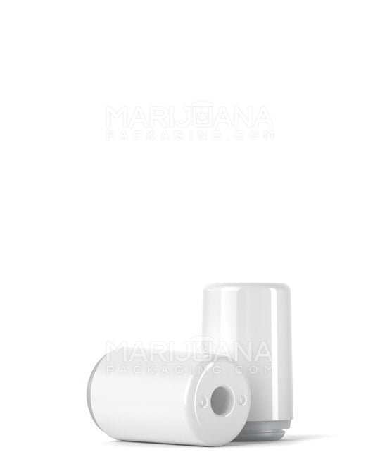 RAE | Round Vape Mouthpiece for Screw On Plastic Cartridges | White Plastic - Screw On - 100 Count