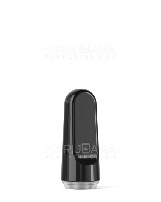 RAE | Flat Vape Mouthpiece for Screw On Ceramic Cartridges | Black Ceramic - Screw On - 100 Count