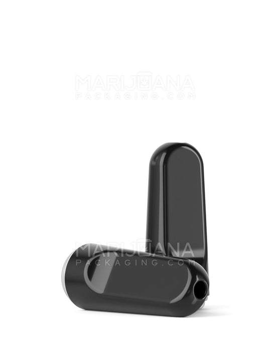 RAE | Flat Vape Mouthpiece for Screw On Ceramic Cartridges | Black Ceramic - Screw On - 100 Count