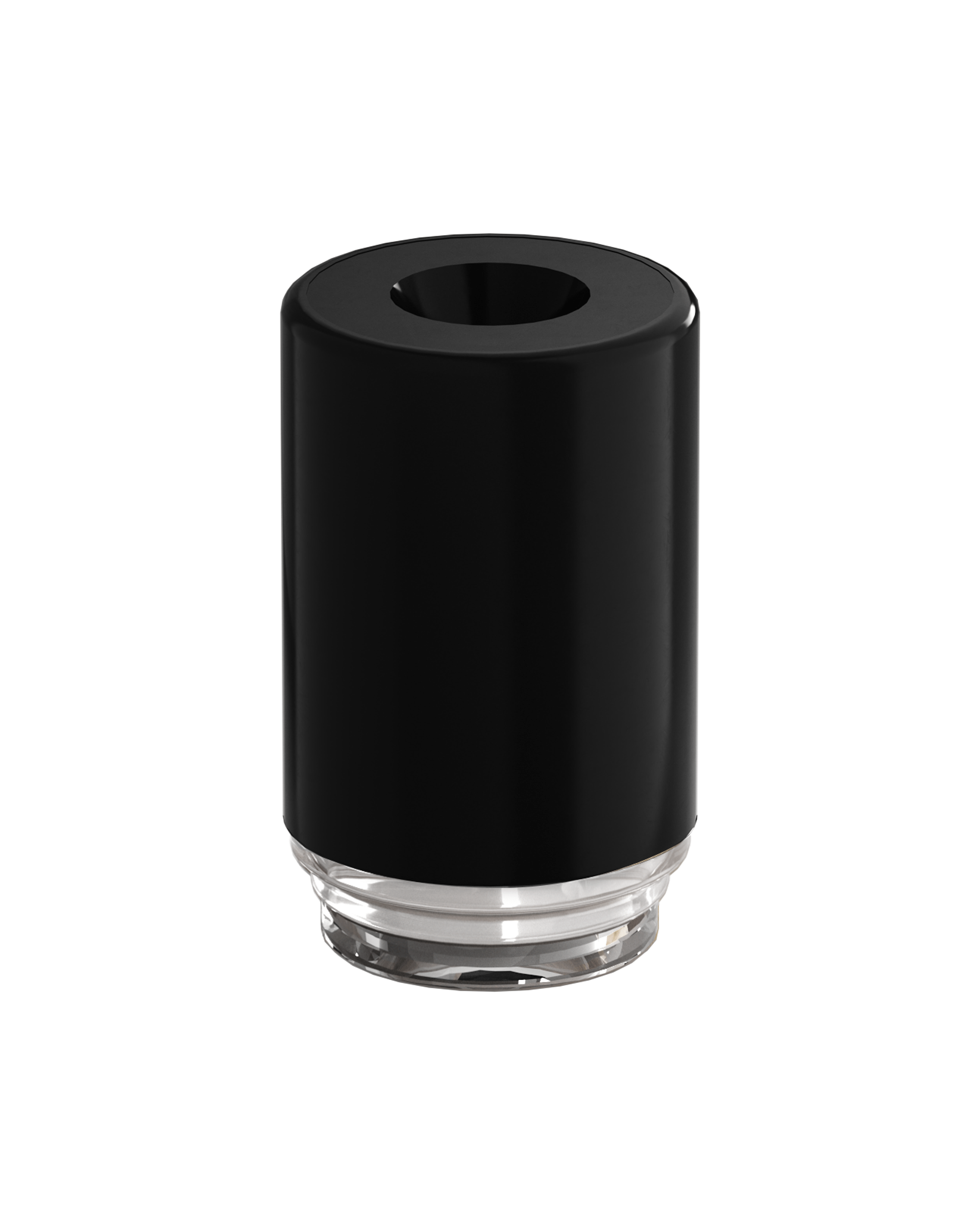 ACTIVE | Barrel Opaque Vapor Mouthpiece for EZ Click™ Cartridges | Black Plastic - EZ Click - 100 Count - 1