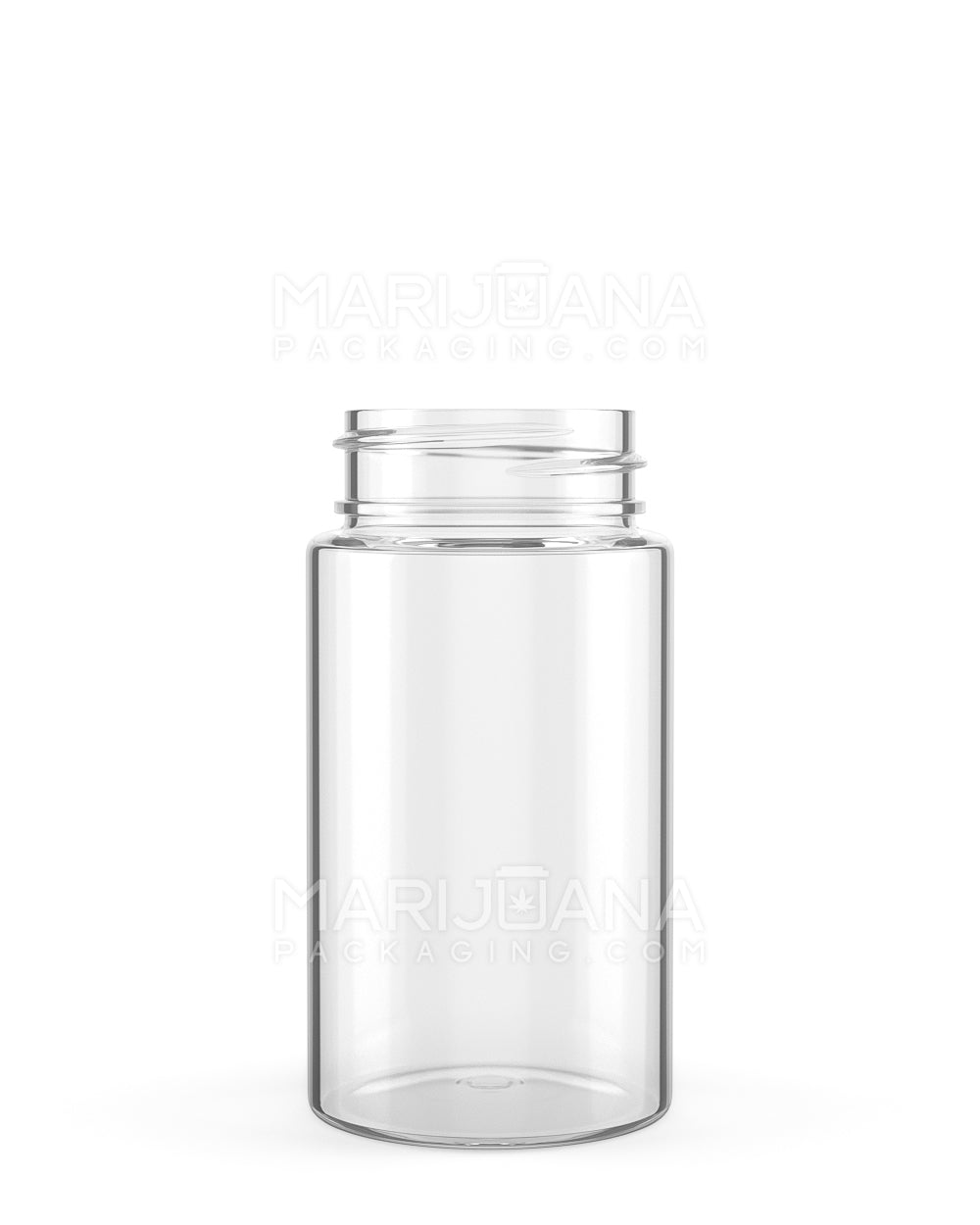 Wide Mouth Straight Sided Clear Plastic Jars for Pre-Rolls | 38mm - 2oz - 180 Count