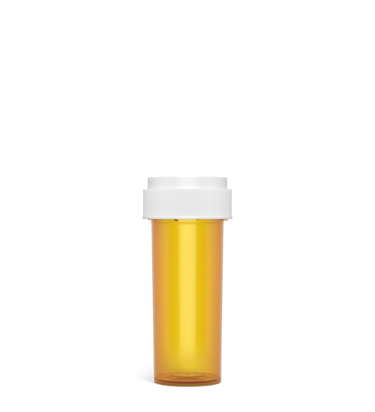 Child Resistant | Amber Reversible Cap Vials | 16dr - 3g - 230 Count - 1