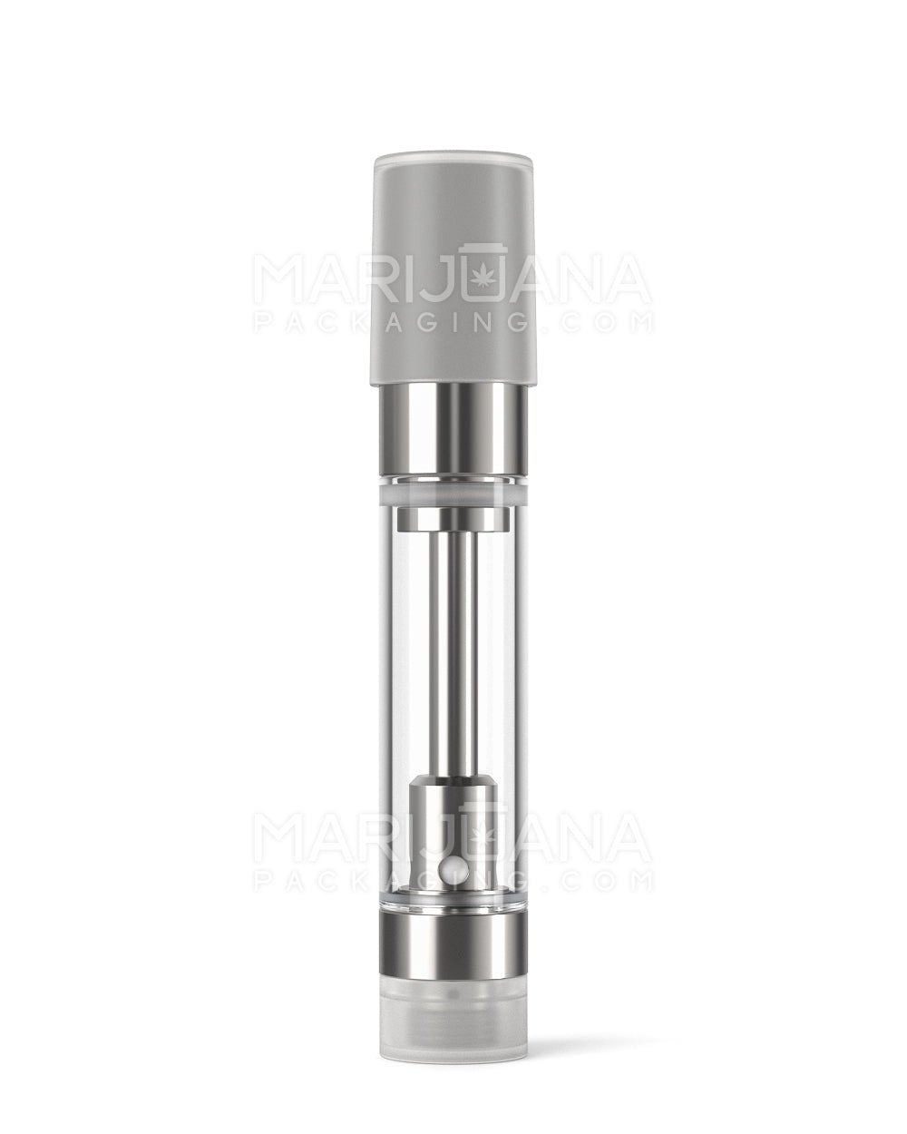 Ceramic Core Glass Vape Cartridge with Round Black Plastic Mouthpiece | 1mL - Press On - 100 Count - 9