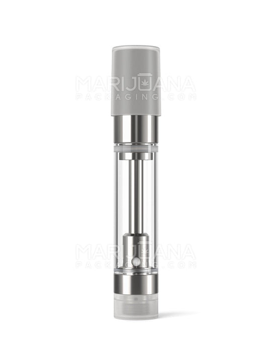 Ceramic Core Glass Vape Cartridge with Round Black Plastic Mouthpiece | 1mL - Press On - 100 Count - 9