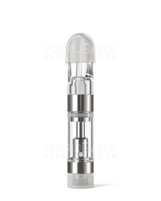 Ceramic Core Glass Vape Cartridge with Flat Clear Plastic Mouthpiece | 0.5mL - Press On - 100 Count - 9