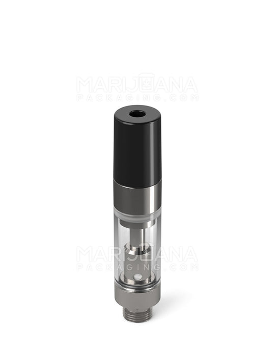 Ceramic Core Glass Vape Cartridge with Round Black Plastic Mouthpiece | 0.5mL - Press On - 100 Count - 3