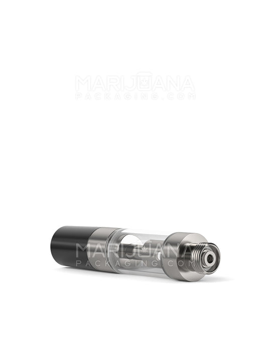 Ceramic Core Glass Vape Cartridge with Round Black Plastic Mouthpiece | 0.5mL - Press On - 100 Count - 7