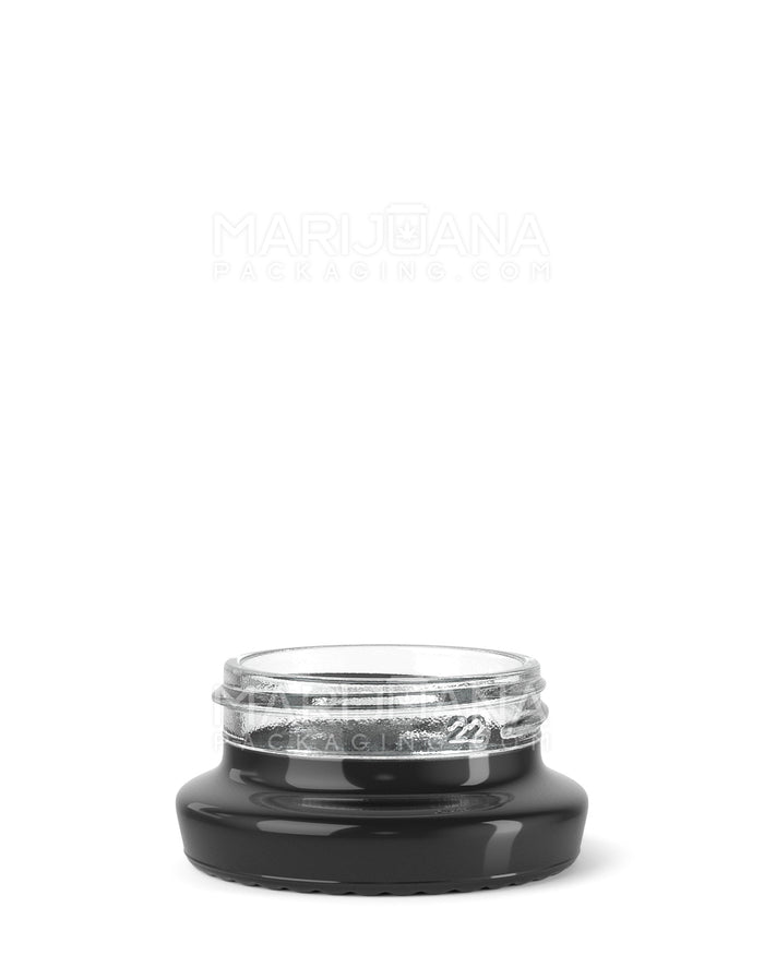 Black Glass Concentrate Containers w/ Silver Interior 38mm - 9mL - 240 Count | Sample Image