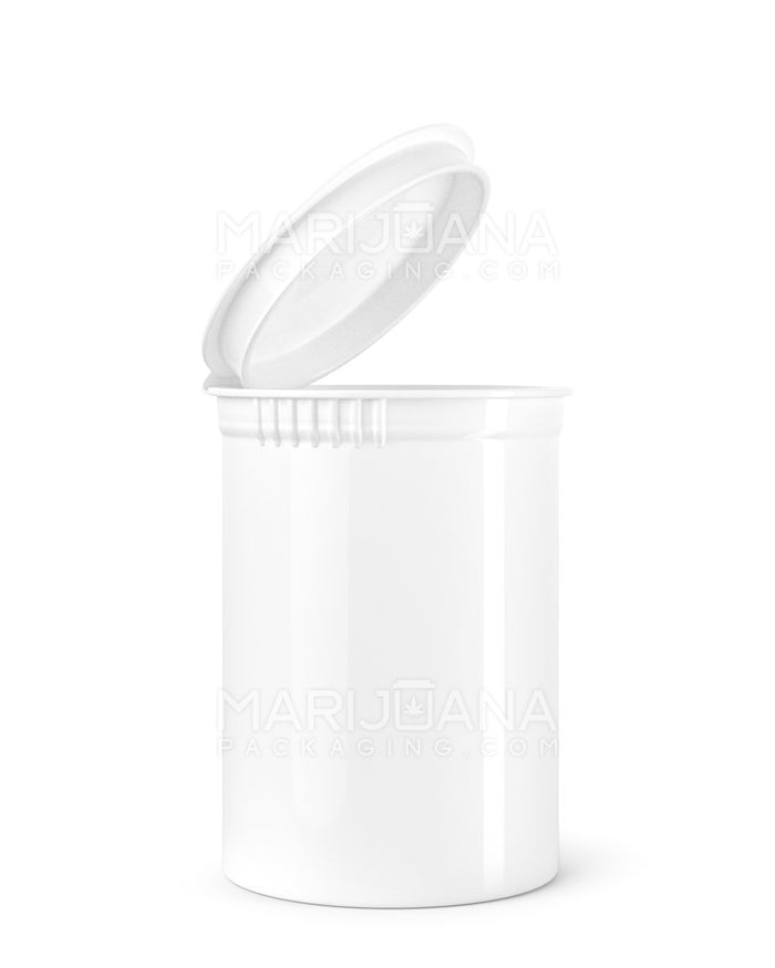 Child Resistant Opaque White Pop Top PCR Bottles | 30dr - 7g | Sample Image