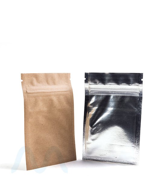 Kraft - Clear 3" x 4" Mylar Flat Barrier Bags 1Gr 100/Box - 1