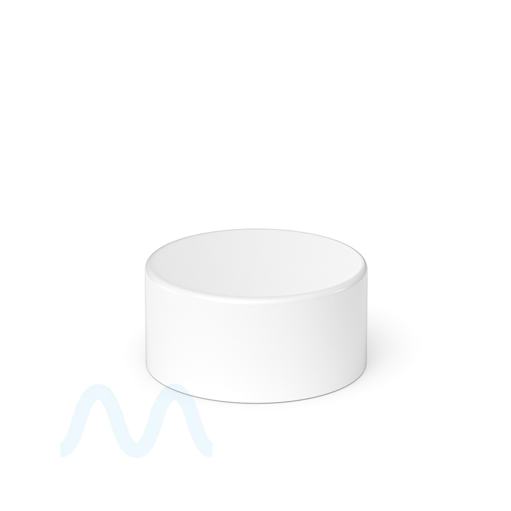 EBCRC528WM Smooth White Foil Lined Cap for Concentrate Jar