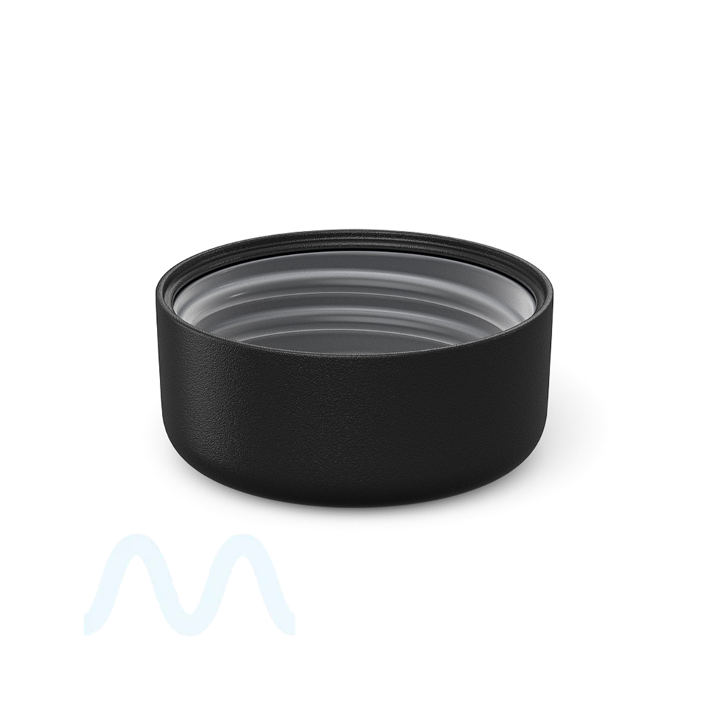 Child Resistant | Domed Push Down & Turn Plastic Caps w/ Foil Liner | 38mm - Matte Black - 1920 Count